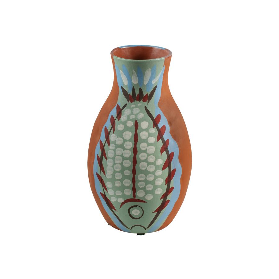 Atelier Buffile | Medium Fish Vase Terracotta