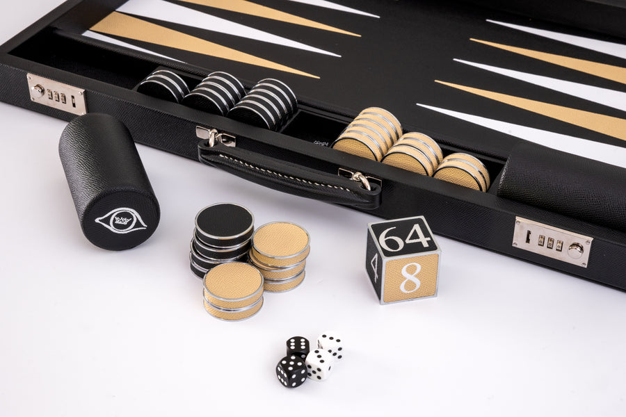 Geoffrey Parker | Backgammon in Black/Beige