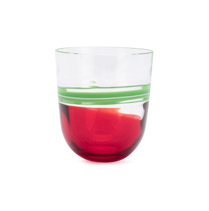 Carlo Moretti | I Diversi Drink Glass (Green/Red)