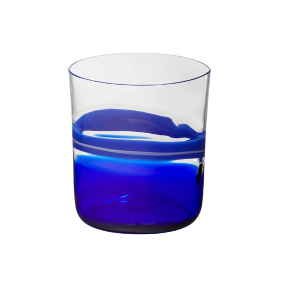 Carlo Moretti | Bora Drink Glass (Blue/White)