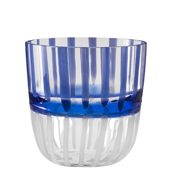 Carlo Moretti | I Diversi Drink Glass (Blue/White)